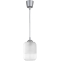 Brilagi - LED-Hängeleuchte mit Kabel RETRO GLASS 1xE27/60W/230V Ø 14 cm silber/weiß