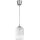 Brilagi - LED-Hängeleuchte mit Kabel RETRO GLASS 1xE27/60W/230V Ø 14 cm silber/weiß
