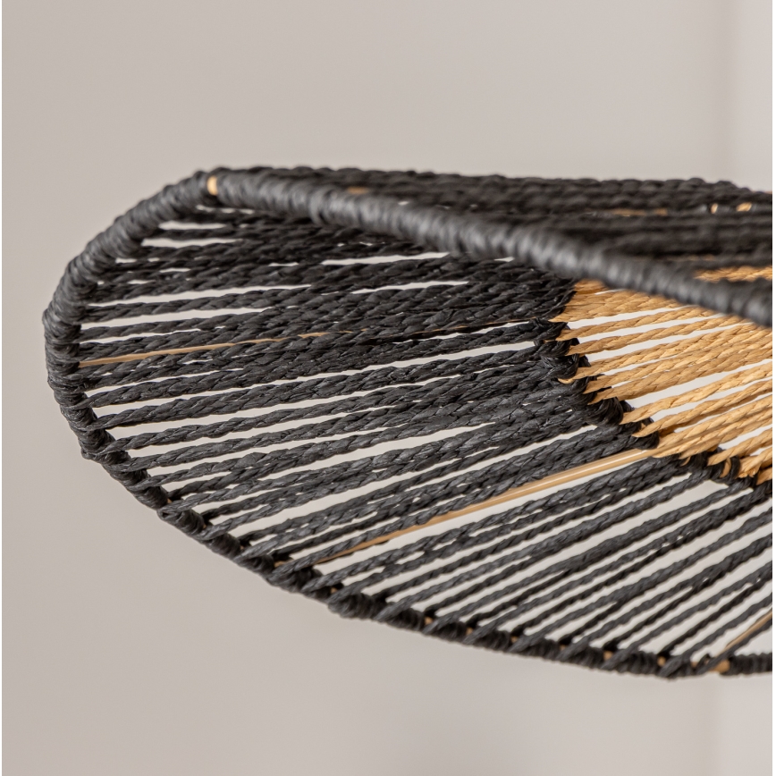 Brilagi - LED-Hängeleuchte mit Kabelaufhängung CERIA BOHO 1xE27/40W/230V Ø 80 cm schwarz/braun