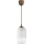 Brilagi - LED-Hängeleuchte mit Kabelaufhängung RETRO GLASS 1xE27/60W/230V Ø 14 cm braun/weiß