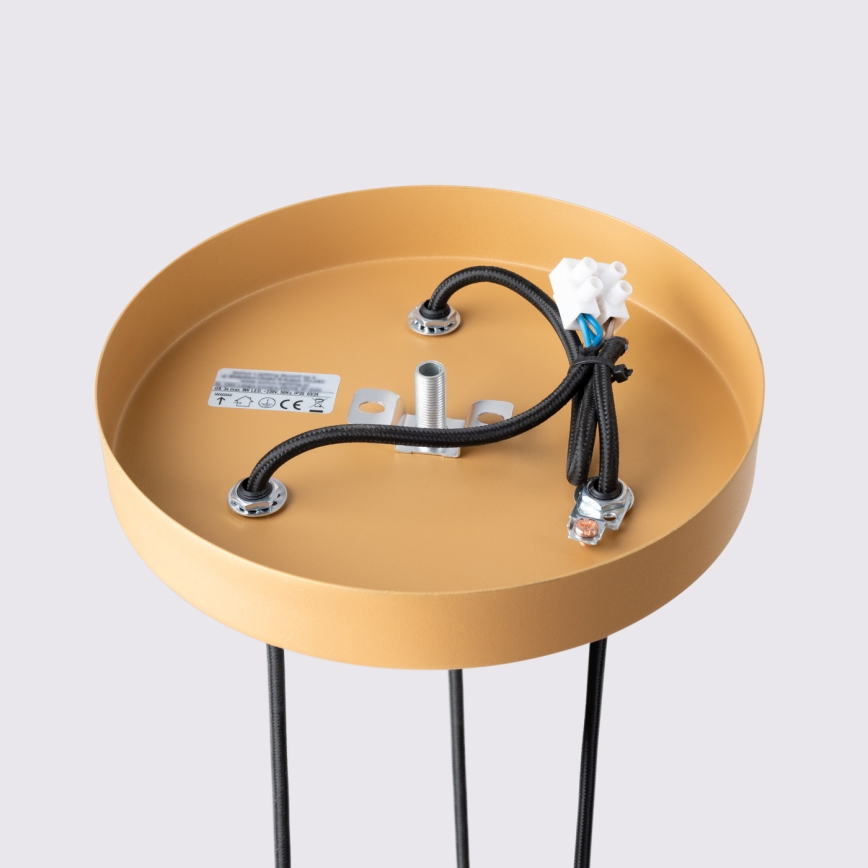 Brilagi - LED-Hängeleuchte mit Seilaufhängung CRESTO 3xGU10/10W/230V goldfarben