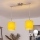 Brilagi - LED-Hängeleuchte NUBILA an Kabel, 2x E27/60W/230V, gelb