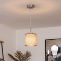 Brilagi - LED-Hängeleuchte NUBILA mit Kabelaufhängung 1xE27/60W/230V, Ø 14 cm, braun