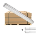 Brilagi - LED-Hochleistungs-Leuchtstofflampe OPTIMA T8 2xG13/18W/230V 4000K IP65 128 cm - Palette 110 Stk.