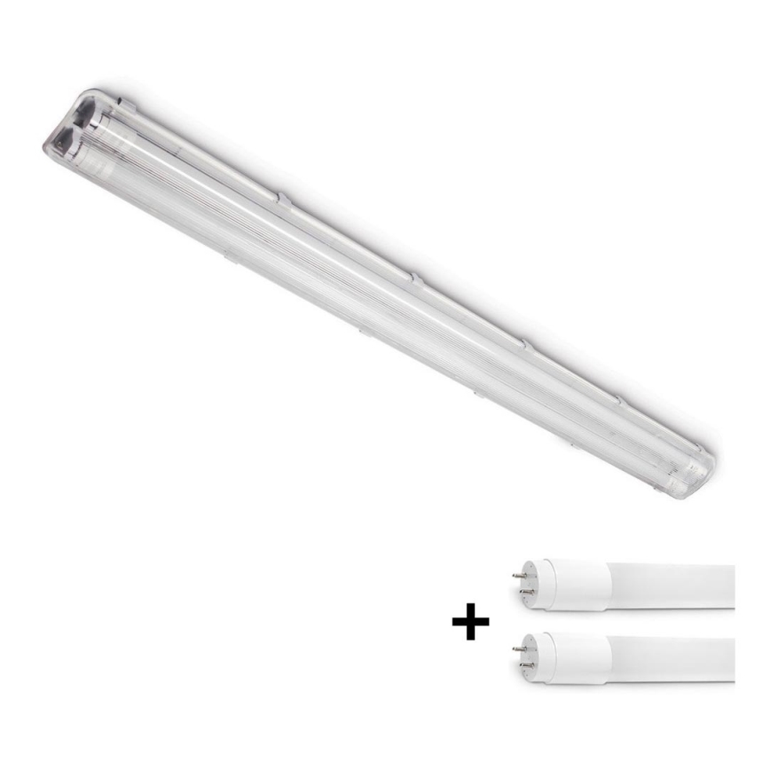 Brilagi - LED-Hochleistungs-Leuchtstofflampe OPTIMA T8 2xG13/18W/230V 4000K IP65 128 cm - Palette 110 Stk.