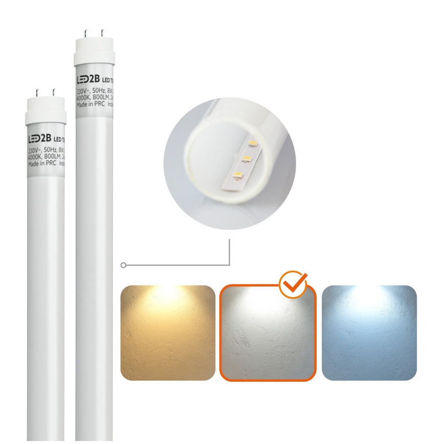 Brilagi - LED-Hochleistungs-Leuchtstofflampe OPTIMA T8 2xG13/18W/230V 4000K IP65 128 cm - Palette 110 Stk.
