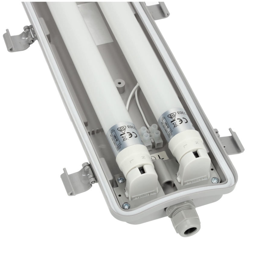 Brilagi - LED-Hochleistungs-Leuchtstofflampe OPTIMA T8 2xG13/18W/230V 4000K IP65 128 cm - Palette 110 Stk.