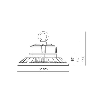 Brilagi - LED-Decken-Industrieleuchte TITAN PRO HIGHBAY LED/200W/230V 4000K IP65