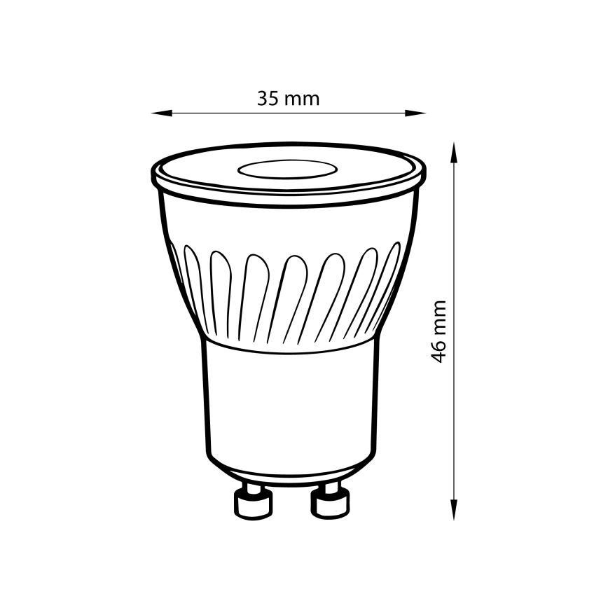 BRILAGI - LED-Keramiklampe GU10-MR11/5W/230V 4000K weiß
