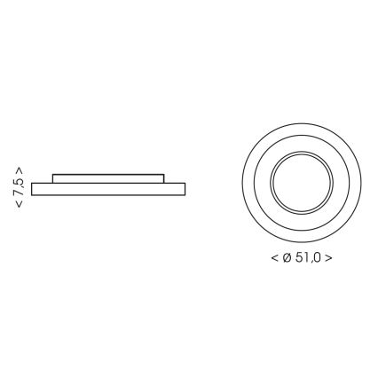 BRILAGI - LED Kinder-Deckenleuchte ASTRO LED/80W/230V 3000/4500/6000K Ø 51 cm