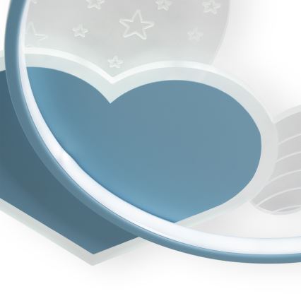 Brilagi - LED Kinder-Deckenleuchte LOVE LED/48W/230V 3000/4500/6000K blau