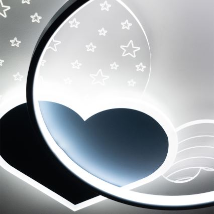 Brilagi - LED Kinder-Deckenleuchte LOVE LED/48W/230V 3000/4500/6000K blau