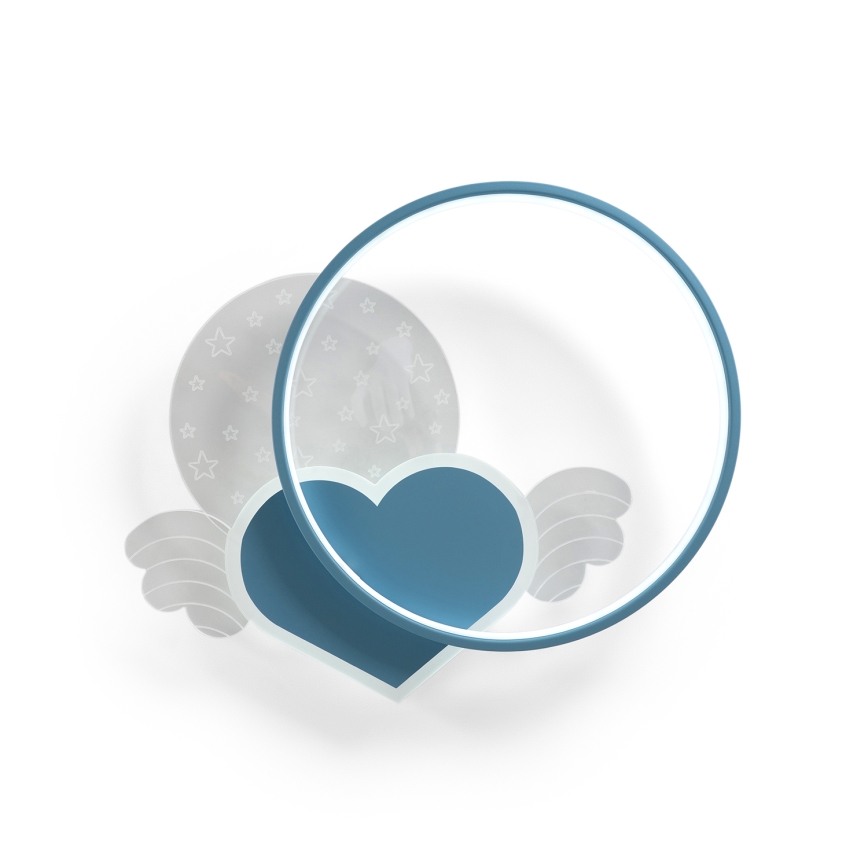 Brilagi - LED Kinder-Deckenleuchte LOVE LED/48W/230V 3000/4500/6000K blau