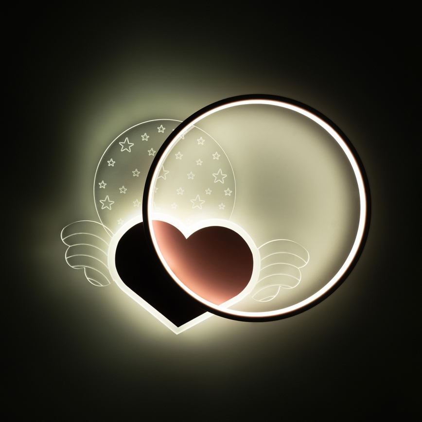 Brilagi - LED Kinder-Deckenleuchte LOVE LED/48W/230V 3000/4500/6000K rosa