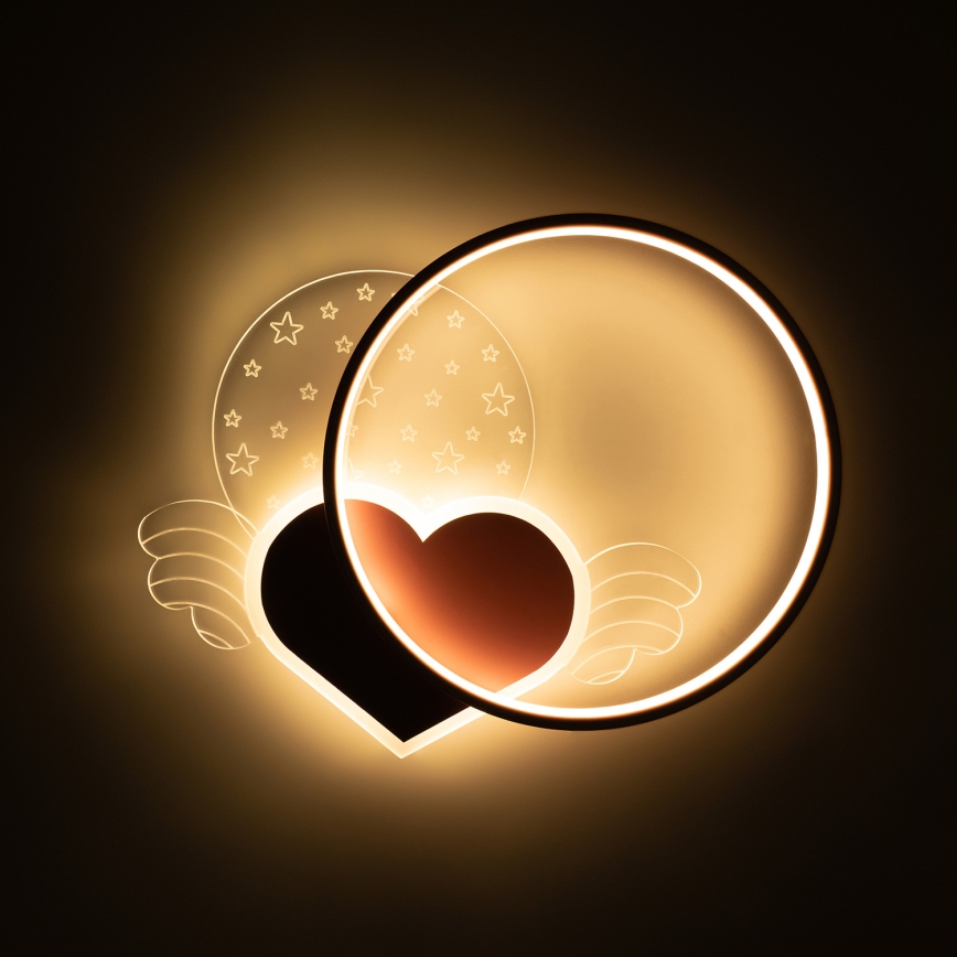 Brilagi - LED Kinder-Deckenleuchte LOVE LED/48W/230V 3000/4500/6000K rosa