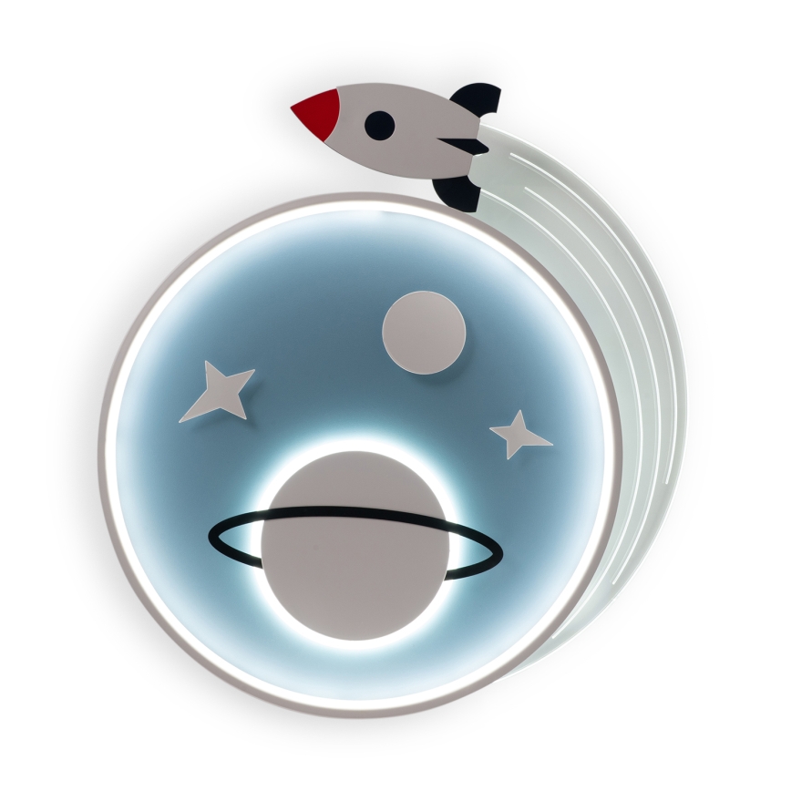 Brilagi - LED Kinder-Deckenleuchte STARSHIP LED/64W/230V 3000/4500/6000K blau