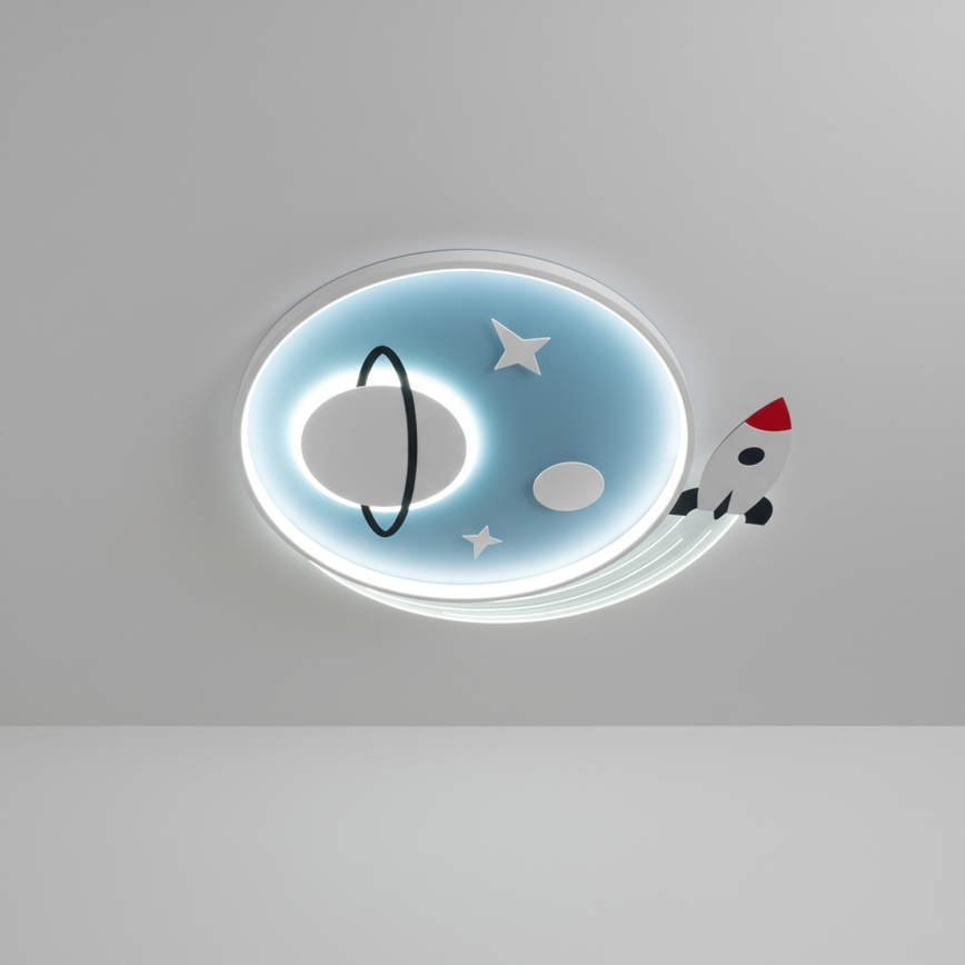 Brilagi - LED Kinder-Deckenleuchte STARSHIP LED/64W/230V 3000/4500/6000K blau