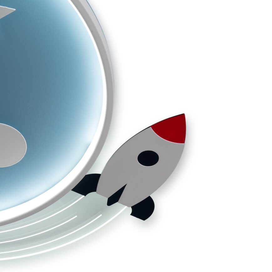 Brilagi - LED Kinder-Deckenleuchte STARSHIP LED/64W/230V 3000/4500/6000K blau