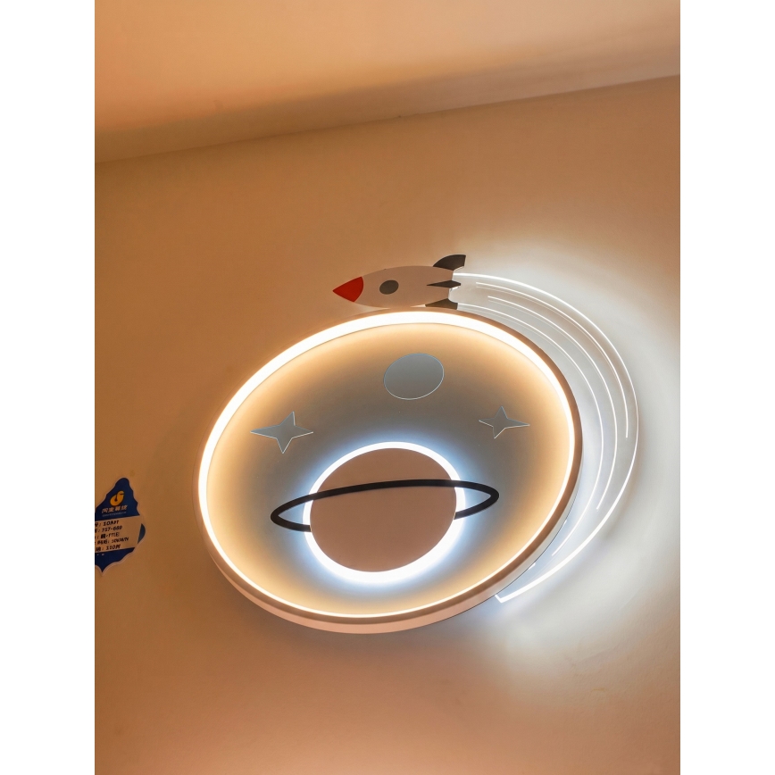 Brilagi - LED Kinder-Deckenleuchte STARSHIP LED/64W/230V 3000/4500K blau