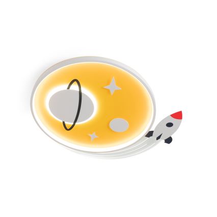 Brilagi -LED Kinder-Deckenleuchte STARSHIP LED/64W/230V 3000/4500K gelb