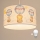 Brilagi - LED Kinder-Pendelleuchte an Schnur BOBO 1xE27/60W/230V Ø 35 cm weiß/Tiermotive