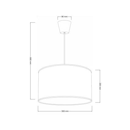 Brilagi - LED-Kinder-Pendelleuchte BOBO an Kabel 1xE27/60W/230V Ø 35 cm weiß/Tiermotive