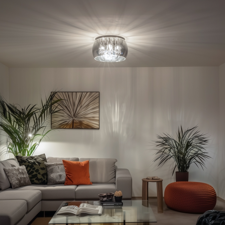Brilagi - LED-Kristall-Deckenleuchte JEWEL 5xG9/40W/230V Ø 40 cm