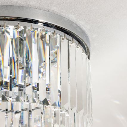 Brilagi - LED-Kristall-Deckenleuchte MOZART 5xE14/40W/230V Ø 40 cm, glänzender Chrom