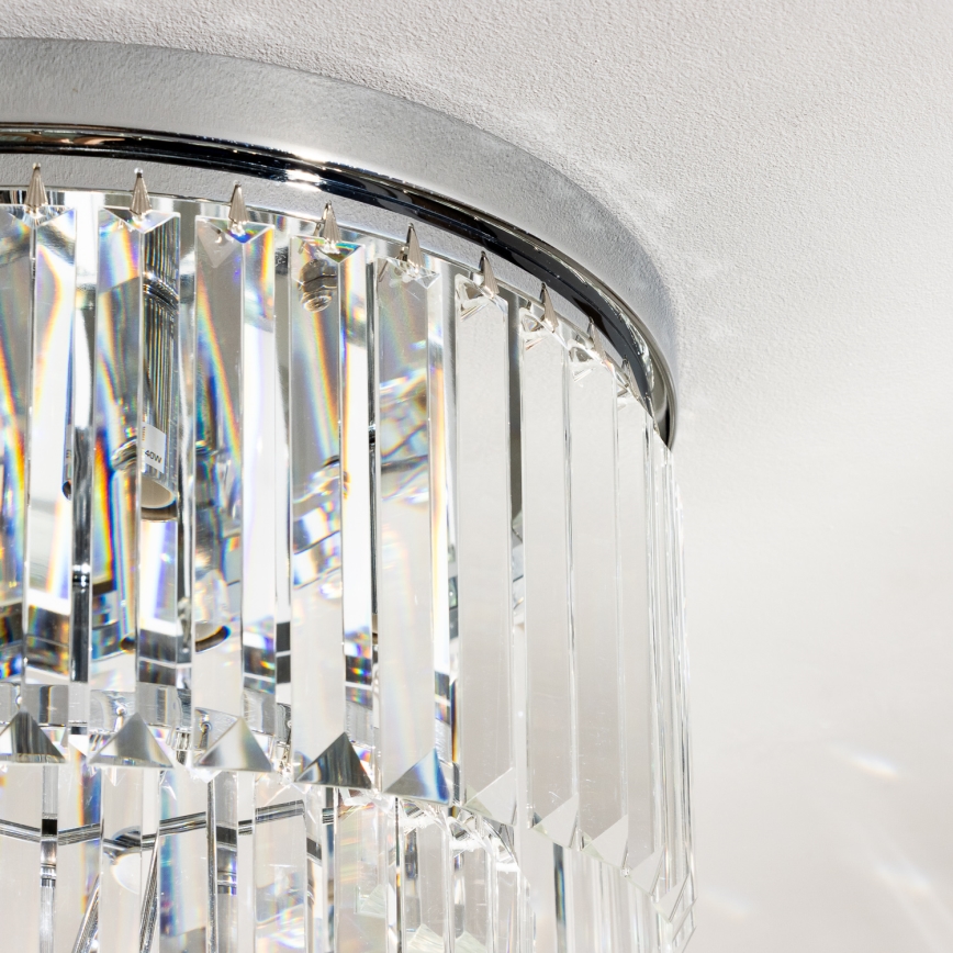 Brilagi - LED-Kristall-Deckenleuchte MOZART 5xE14/40W/230V Ø 40 cm, glänzender Chrom