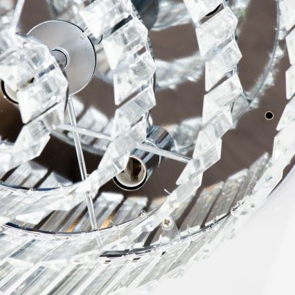 Brilagi - LED-Kristall-Deckenleuchte MOZART 5xE14/40W/230V Ø 40 cm, glänzender Chrom