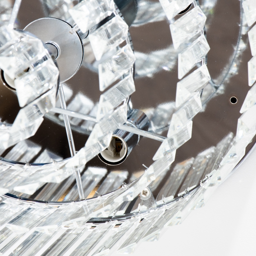 Brilagi - LED-Kristall-Deckenleuchte MOZART 5xE14/40W/230V Ø 40 cm, glänzender Chrom