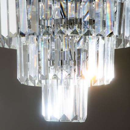 Brilagi - LED-Kristall-Deckenleuchte MOZART 5xE14/40W/230V Ø 40 cm, glänzender Chrom