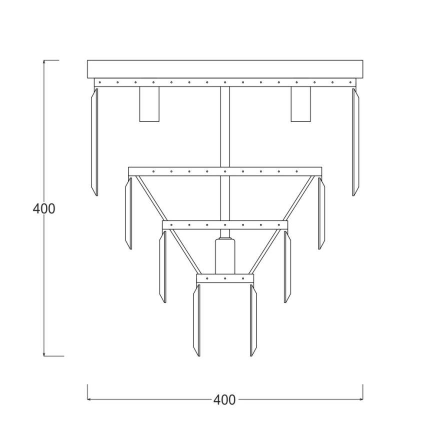 Brilagi - LED-Kristall-Deckenleuchte MOZART 5xE14/40W/230V Ø 40 cm, glänzender Chrom