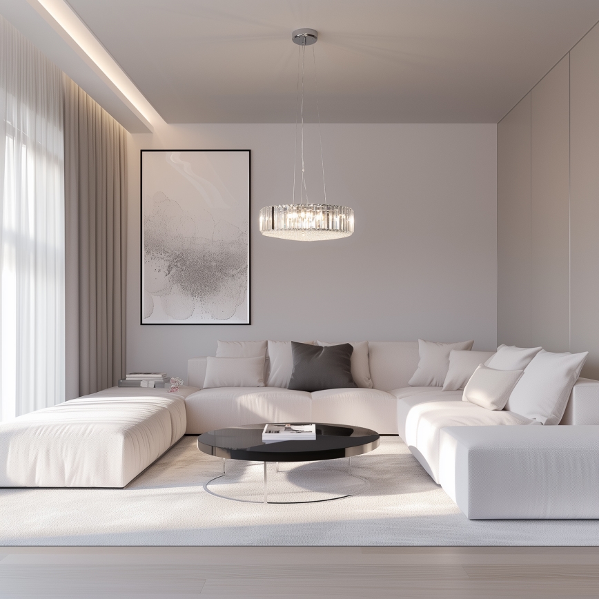 Brilagi - LED Kristall-Kronleuchter an Schnur GLAMOUR 5xG9/42W/230V
