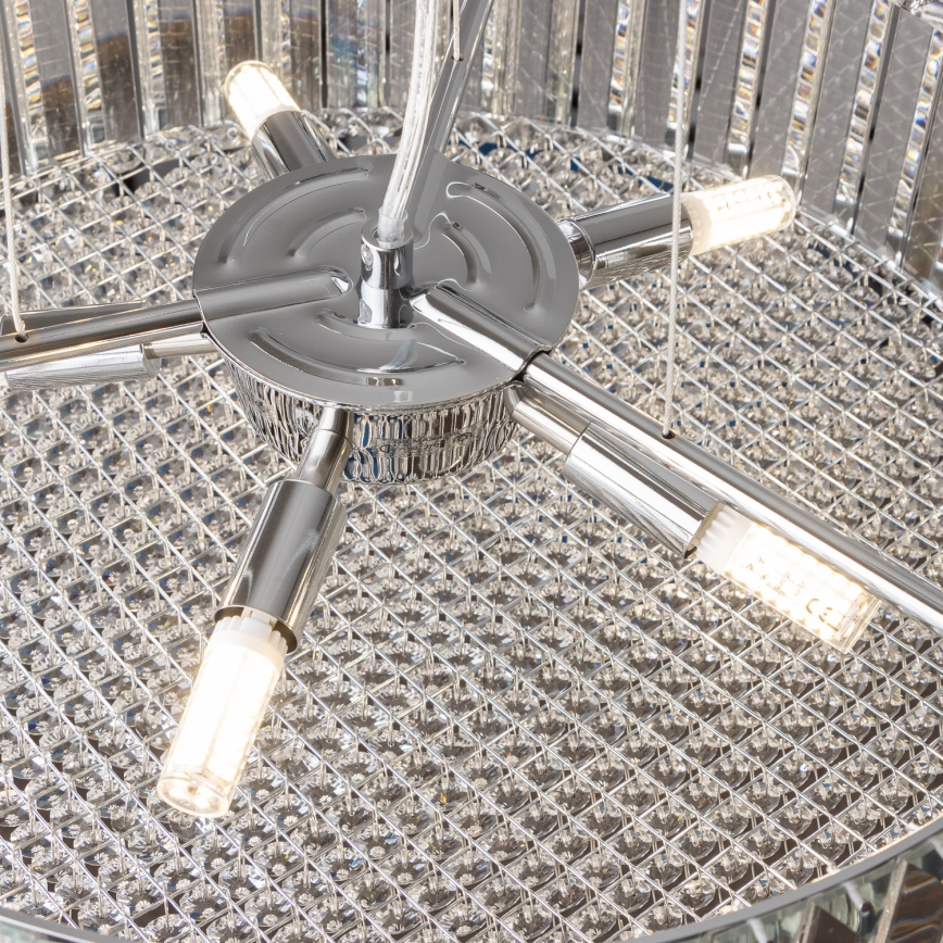 Brilagi - LED Kristall-Kronleuchter an Schnur GLAMOUR 5xG9/42W/230V
