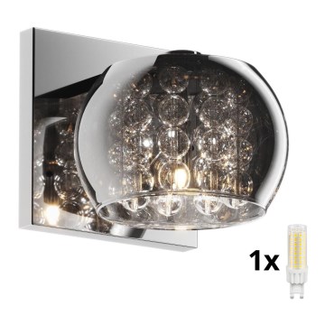 Brilagi - LED Kristall-Wandleuchte JEWEL 1xG9/42W/230V