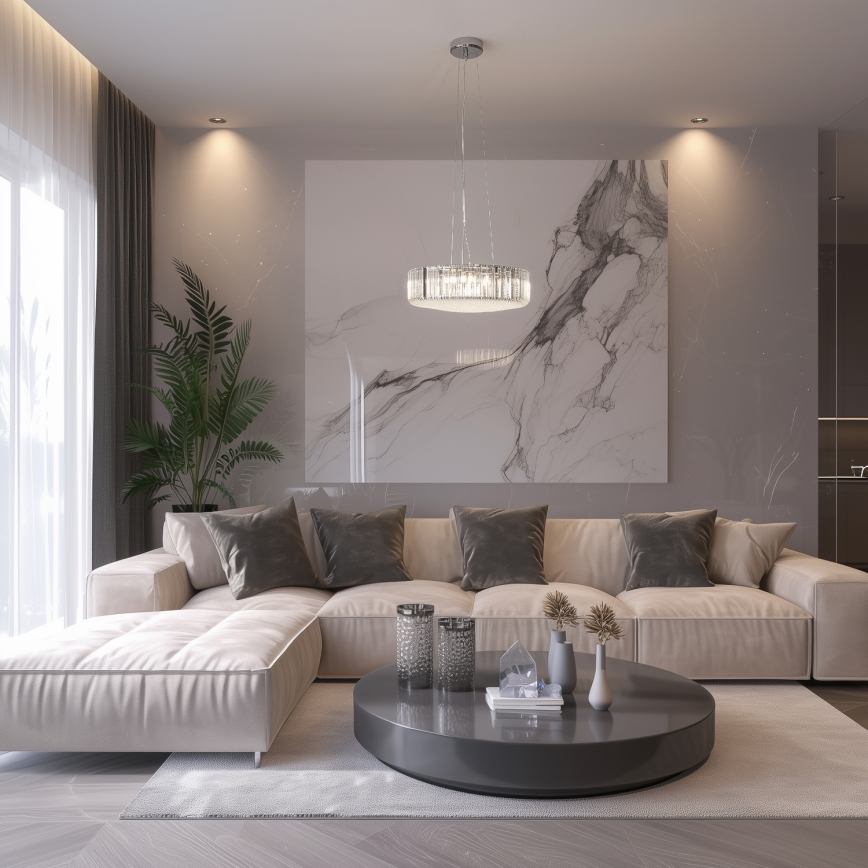Brilagi - LED-Kristallleuchter mit Kabelaufhängung GLAMOUR 5xG9/42W/230V