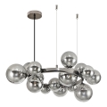 Brilagi - LED-Kronleuchter an Aufhängung MILLA 15xG9/3W/230V glänzendes Chrom/rauchig
