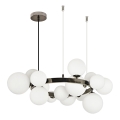 Brilagi - LED-Kronleuchter an Aufhängung MILLA 15xG9/3W/230V glänzendes Chrom/weiß