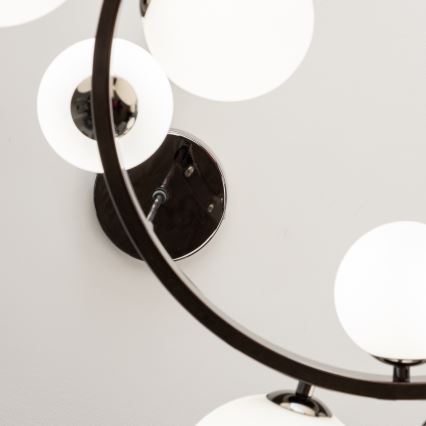 Brilagi - LED-Kronleuchter an Aufhängung MILLA 15xG9/3W/230V glänzendes Chrom/weiß