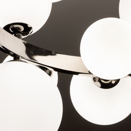 Brilagi - LED-Kronleuchter an Aufhängung MILLA 15xG9/3W/230V glänzendes Chrom/weiß