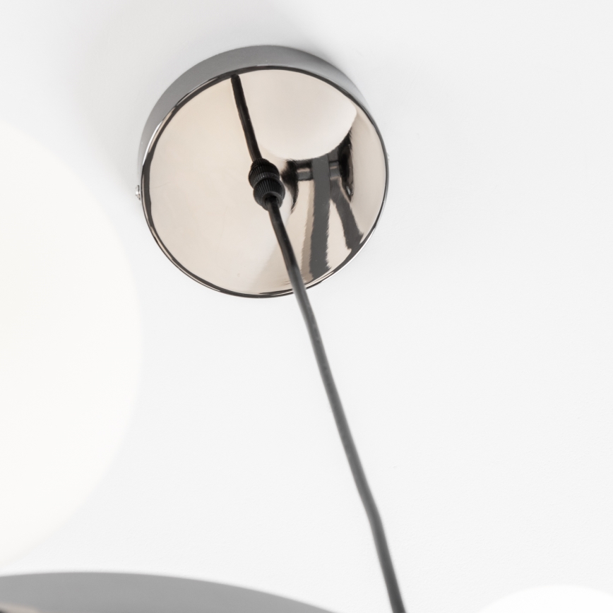 Brilagi - LED-Kronleuchter an Aufhängung MILLA 15xG9/3W/230V glänzendes Chrom/weiß