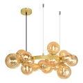 Brilagi - LED-Kronleuchter an Aufhängung MILLA 15xG9/3W/230V golden