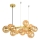 Brilagi - LED-Kronleuchter an Aufhängung MILLA 15xG9/3W/230V golden