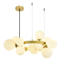 Brilagi - LED-Kronleuchter an Aufhängung MILLA 15xG9/3W/230V golden/weiß