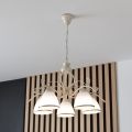 Brilagi - LED-Kronleuchter an Kette ANTICO 5xE27/60W/230V 3000K weiße Patina