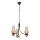 Brilagi - LED-Kronleuchter an Kette COTTAGE 3xE14/40W/230V Eiche/Schwarz/rauchiges Beige