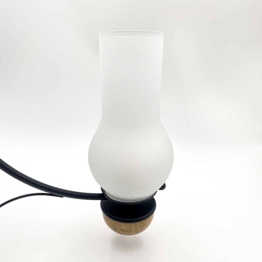 Brilagi - LED-Kronleuchter an Kette COTTAGE 3xE14/40W/230V Eiche/Schwarz/Weiß