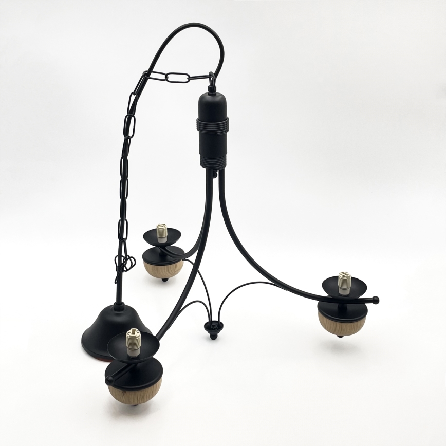 Brilagi - LED-Kronleuchter mit Kette COTTAGE 3xG9/40W/230V Eiche/Weiß