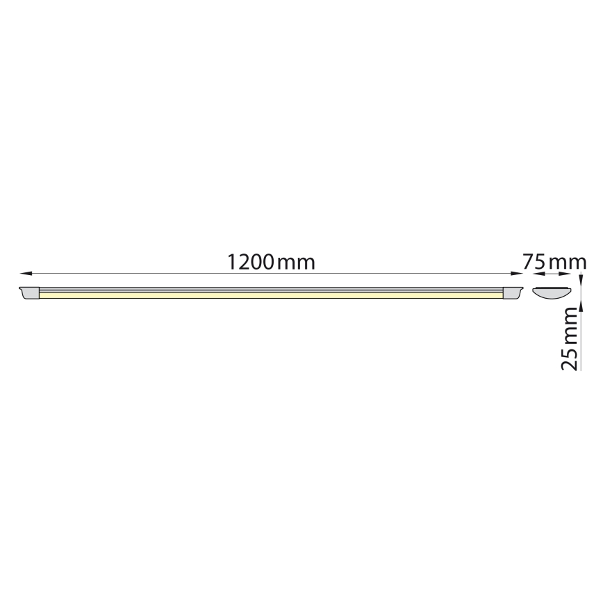 Brilagi - LED-Küchenunterbauleuchte AVERO LED/32W/230V 120 cm